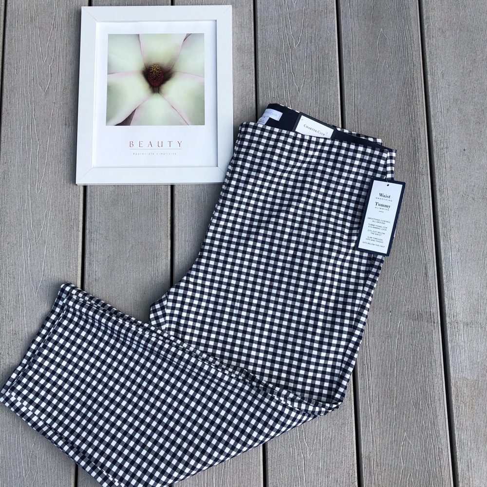 NWT CHARTER CLUB Chelsea tummy control capris